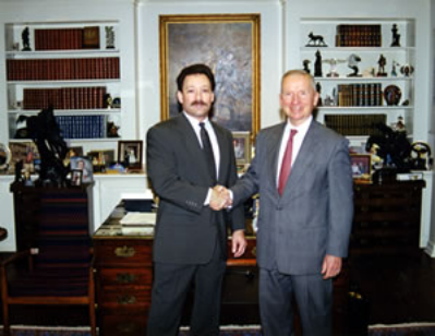 Ross Perot and Mario Cisneros